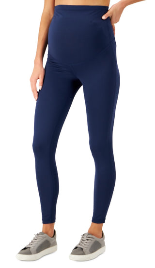 Leggings femininas para maternidade ID Ideology, roxas, tamanho médio