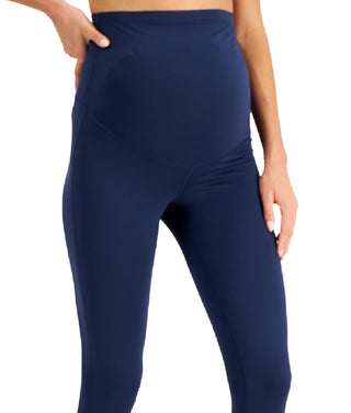 Leggings femininas para maternidade ID Ideology, roxas, tamanho médio