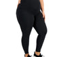 Leggings femininas ID Ideology para maternidade, pretas, tamanho 2X