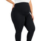 Leggings femininas ID Ideology para maternidade, pretas, tamanho 2X