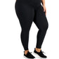 Leggings femininas ID Ideology para maternidade, pretas, tamanho 2X