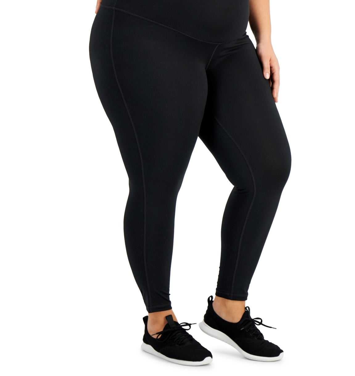 Leggings femininas ID Ideology para maternidade, pretas, tamanho 2X