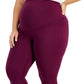 Leggings femininas plus size para maternidade ID Ideology, roxas, tamanho 2X