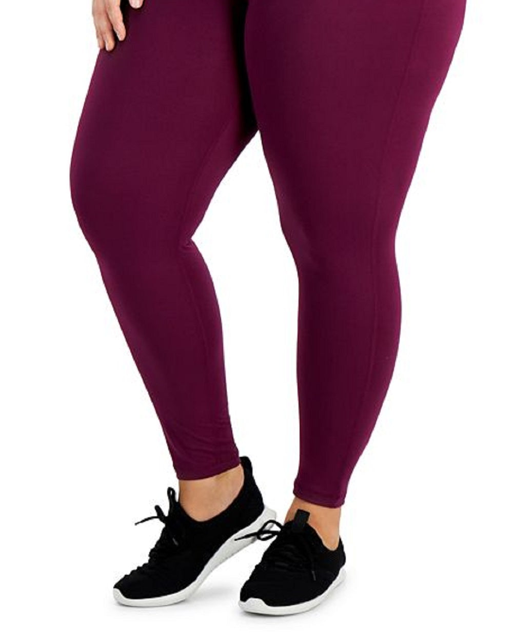 Leggings femininas plus size para maternidade ID Ideology, roxas, tamanho 2X