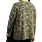 Id Ideology Moletom feminino plus size camuflado verde tamanho 1X