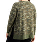 ID Ideology Moletom feminino camuflado elástico verde tamanho 2X