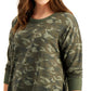 ID Ideology Moletom feminino camuflado elástico verde tamanho 2X