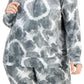 ID Ideology Moletom com capuz tie-dye feminino cinza tamanho 1X