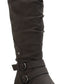 Botas femininas Sun + Stone Brinley com tiras e sola de borracha, cinza, tamanho 8 M