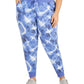 Calça jogger feminina Ideology Plus Tie Dye azul tamanho 2X