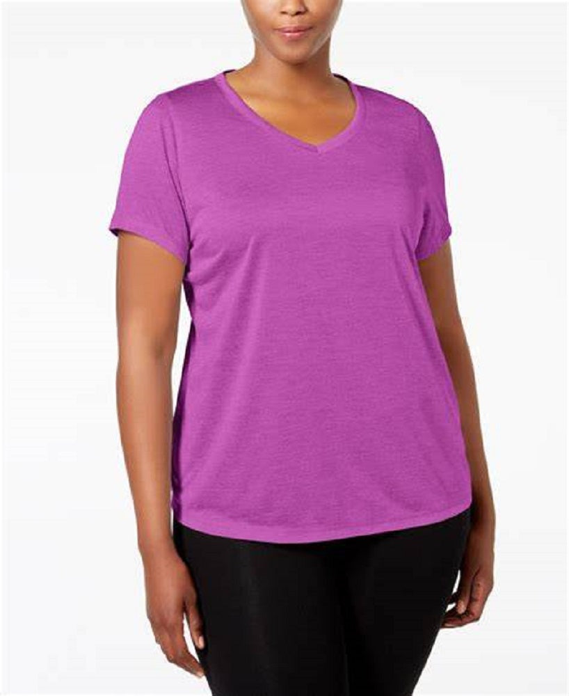 Camiseta Ideology Plus Rapidry Feminina Gola V Performance Roxa Tamanho 1X