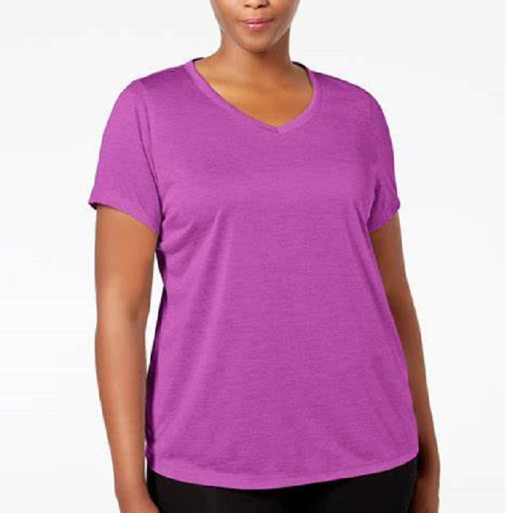 Camiseta Ideology Plus Rapidry Feminina Gola V Performance Roxa Tamanho 1X