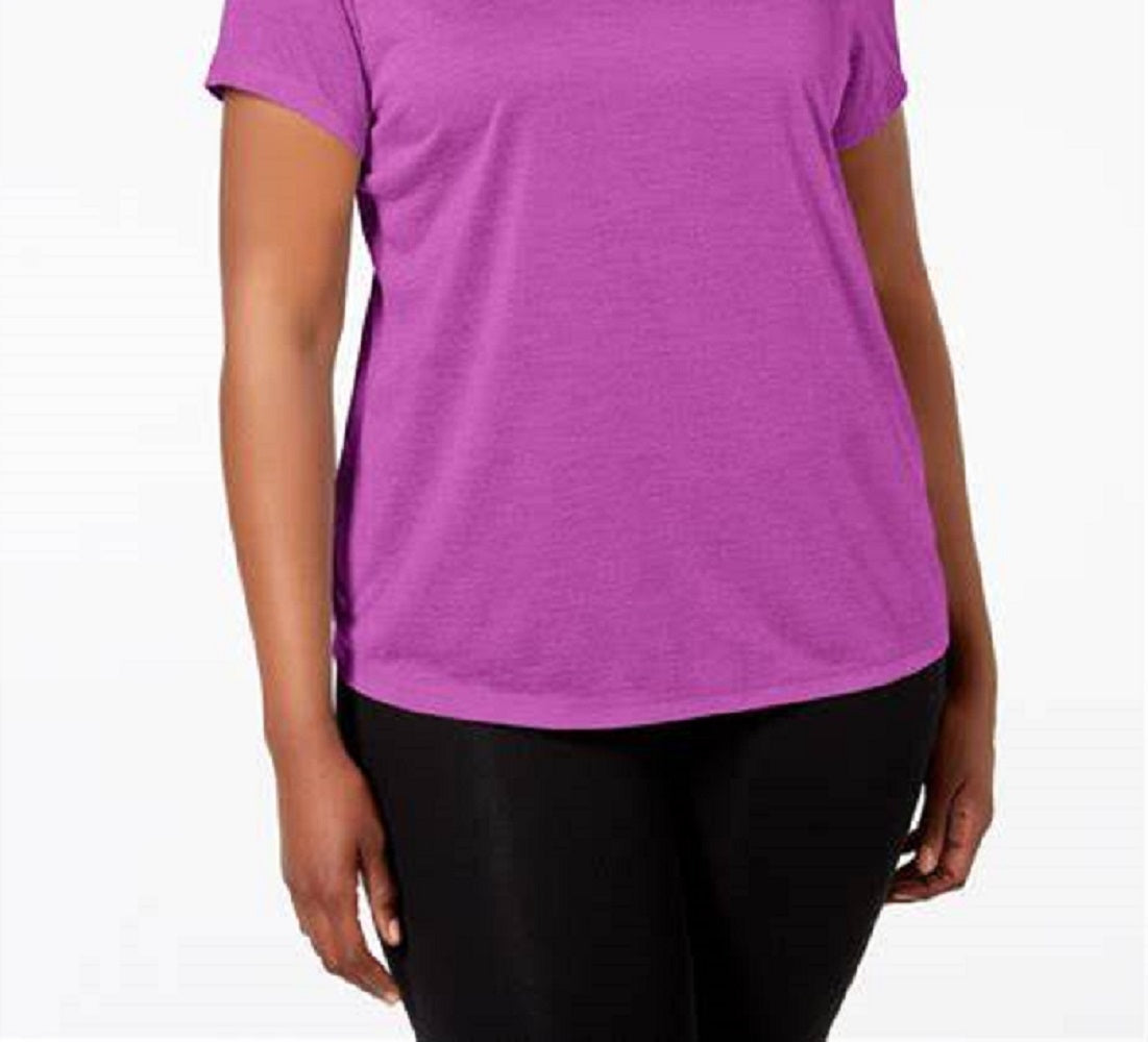 Camiseta Ideology Plus Rapidry Feminina Gola V Performance Roxa Tamanho 1X
