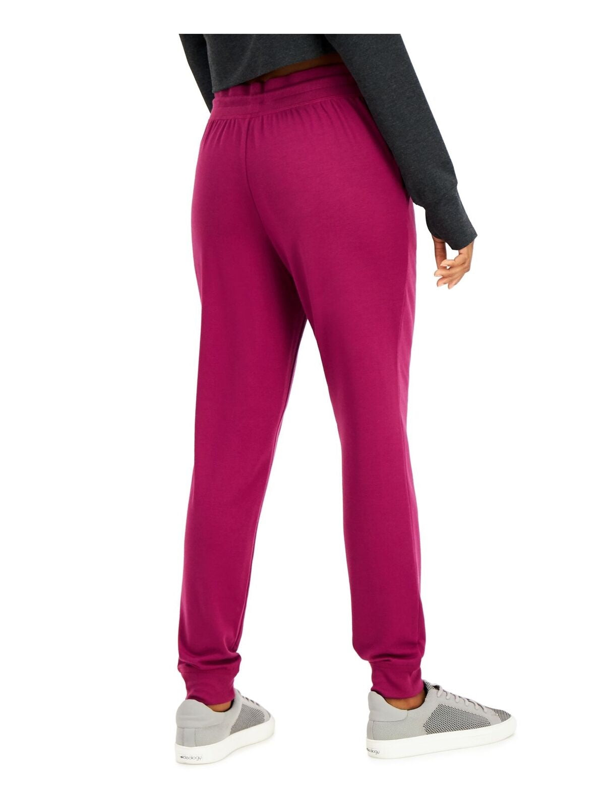 Calça de moletom slim feminina ID Ideology, magenta, roxa, tamanho XL