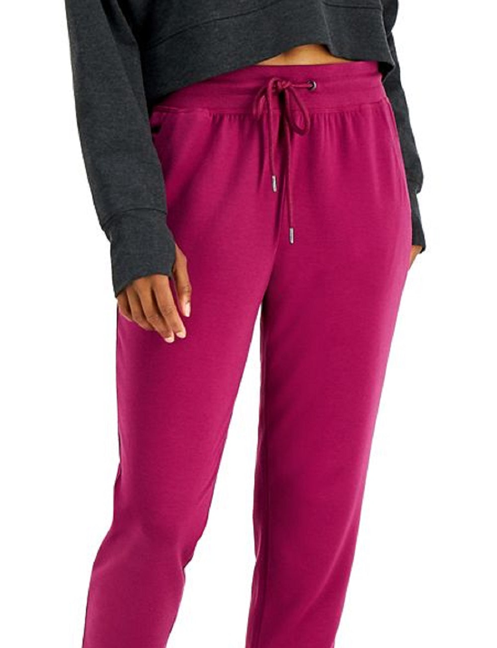 Calça de moletom slim feminina ID Ideology roxa tamanho XX-G