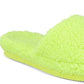 Chinelo Slide Dinnaa Cozy Faux Fur Feminino INC International Concepts Verde Tamanho 9 M