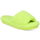 Chinelo Slide Dinnaa Cozy Faux Fur Feminino INC International Concepts Verde Tamanho 9 M
