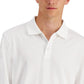 Camisa polo masculina Alfani Regular Fit Solid manga comprida Supima branca tamanho X-G