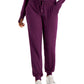 Calça de moletom feminina Id Ideology, roxa, tamanho XX-G