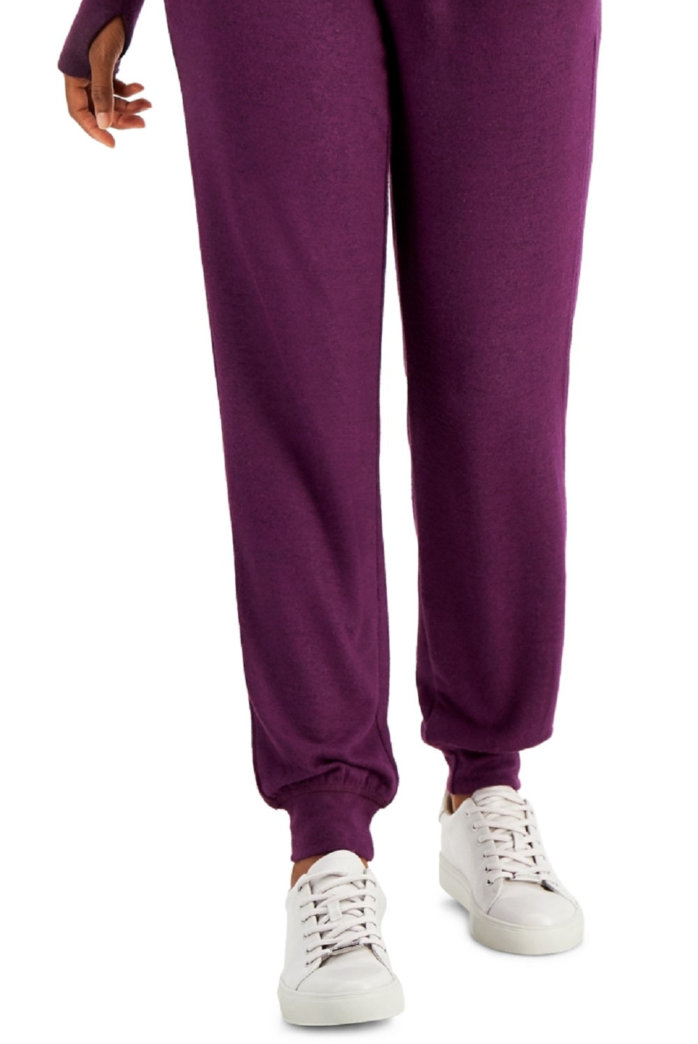 Calça de moletom feminina Id Ideology, roxa, tamanho XX-G