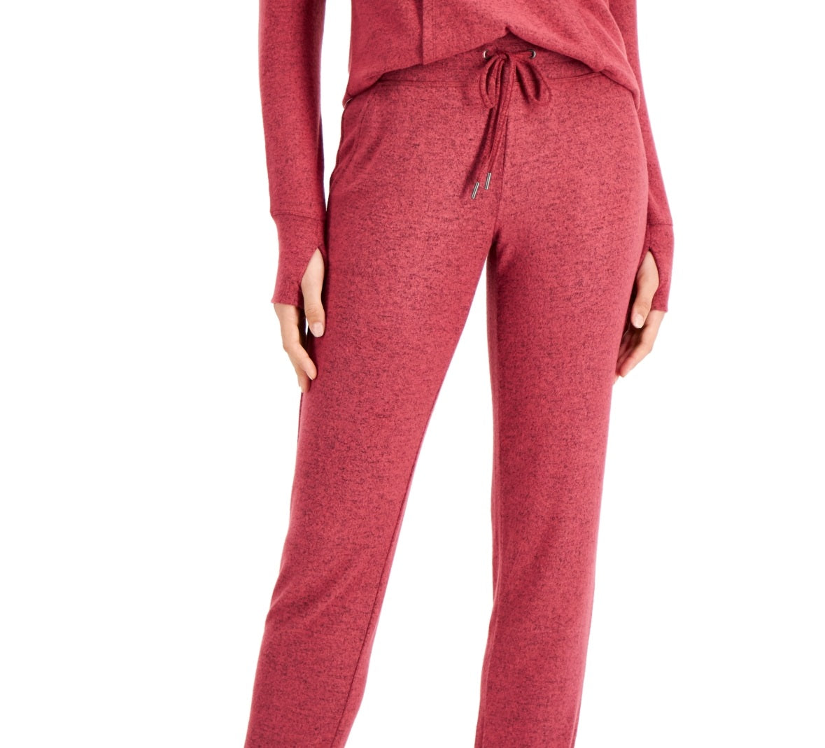 Calça de moletom feminina ID Ideology Mushy Knit vermelha tamanho XX-G