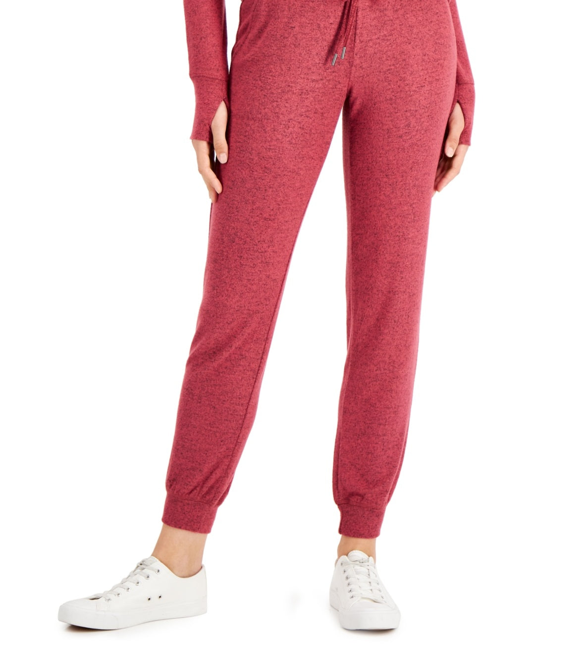 Calça de moletom feminina ID Ideology Mushy Knit vermelha tamanho XX-G
