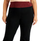 Calça de ioga ativa ID Ideology Flex Stretch feminina, preta, tamanho 2X