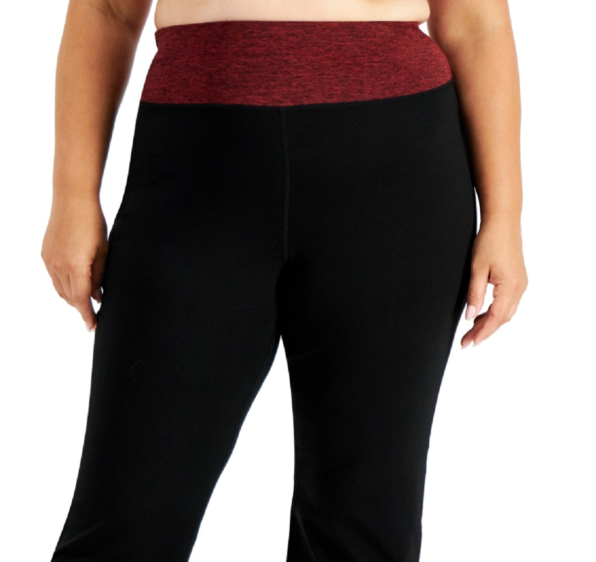 Calça de ioga ativa ID Ideology Flex Stretch feminina, preta, tamanho 2X