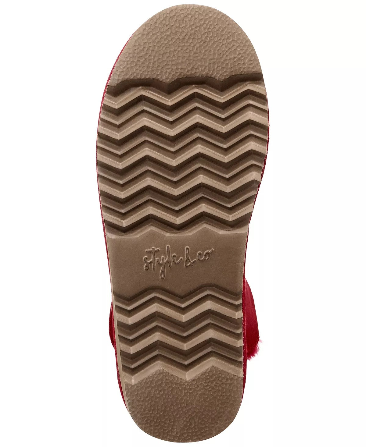 Botas femininas Style &amp; Co Teenyy para clima frio, vermelhas, tamanho 9 M