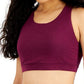 Conjunto de moletom feminino ID Ideology, sutiã esportivo de baixo impacto, roxo, tamanho X-S