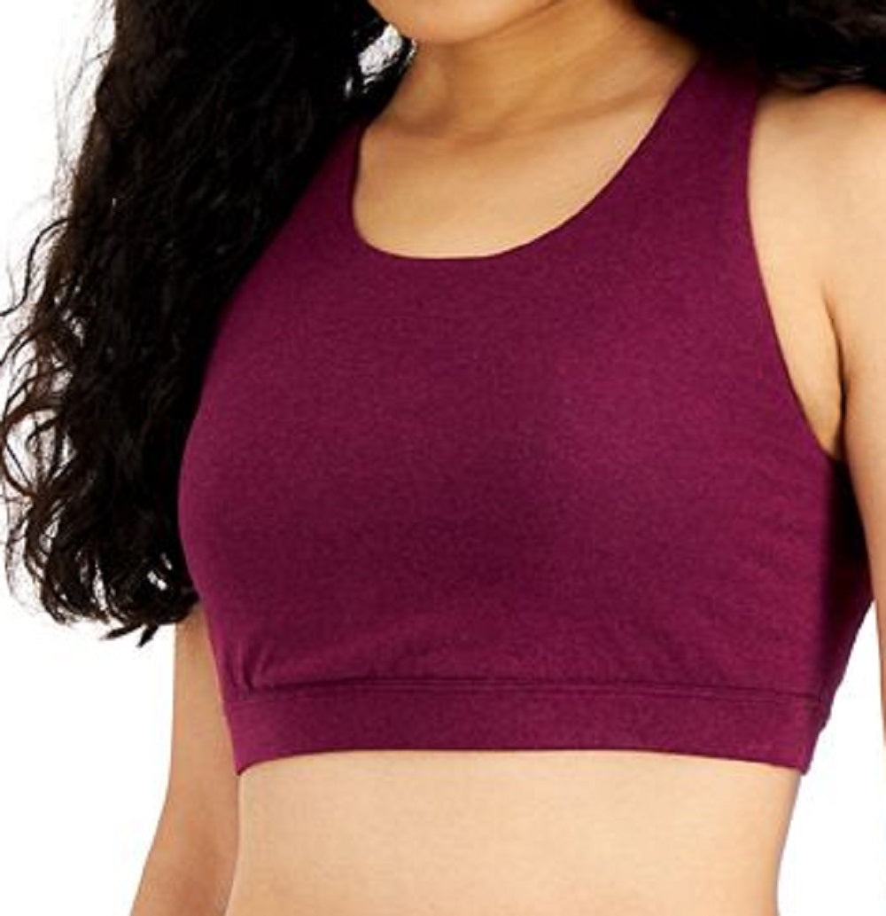 Conjunto de moletom feminino ID Ideology, sutiã esportivo de baixo impacto, roxo, tamanho X-S