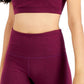 Conjunto de moletom feminino ID Ideology, sutiã esportivo de baixo impacto, roxo, tamanho pequeno