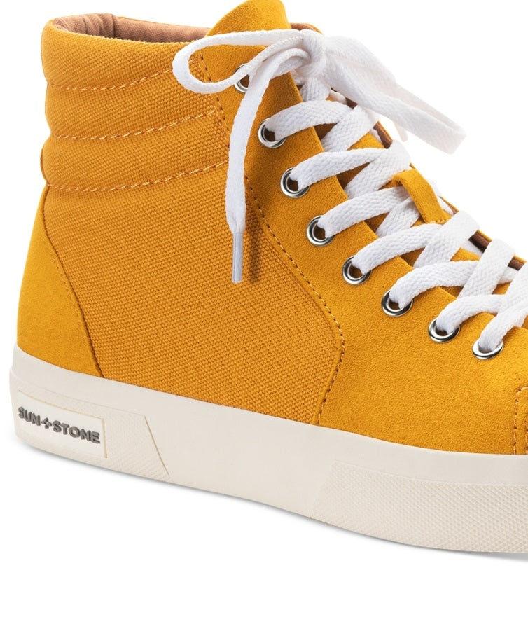 Tênis masculino Jett de cano alto Sun + Stone amarelo