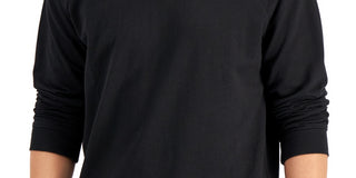 Pijama masculino Alfani Moisture Wicking, preto, tamanho médio