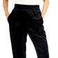 Calça jogger feminina de veludo INC International Concepts, preta, tamanho médio