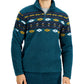 Suéter de lã sherpa Bloom masculino Sun + Stone, azul, tamanho médio