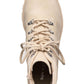 Botas femininas Sun + Stone Ruthee Lug Sole, brancas, tamanho 9 M