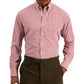 Camisa social masculina Club Room Regular Fit Traveler vermelha tamanho 15x34x35
