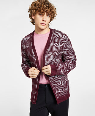 Cardigan Glitz Masculino INC International Concepts Vermelho Tamanho X-Grande