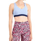 Sutiã esportivo feminino ID Ideology Colorblocked de baixo impacto, roxo, tamanho X-S