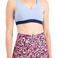 Sutiã esportivo feminino ID Ideology Colorblocked de baixo impacto, roxo, tamanho X-S