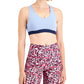 Sutiã esportivo feminino ID Ideology Colorblocked de baixo impacto, roxo, tamanho X-S