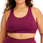 Conjunto de moletom feminino ID Ideology, sutiã esportivo roxo, tamanho 1X