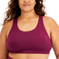 Conjunto de moletom feminino ID Ideology, sutiã esportivo roxo, tamanho 1X