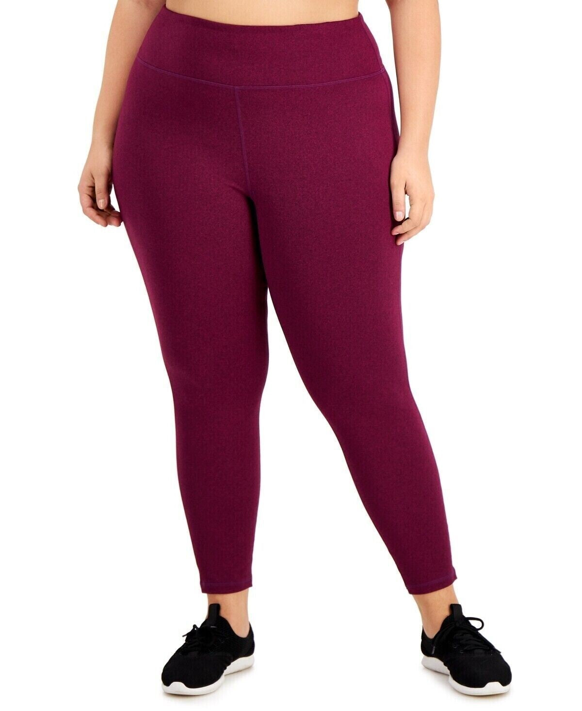 Conjunto de moletom feminino Id Ideology Plus, leggings, roxo, tamanho 1X