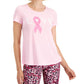 Camiseta feminina ID Ideology Performance Plus Love com estampa gráfica rosa tamanho 1X