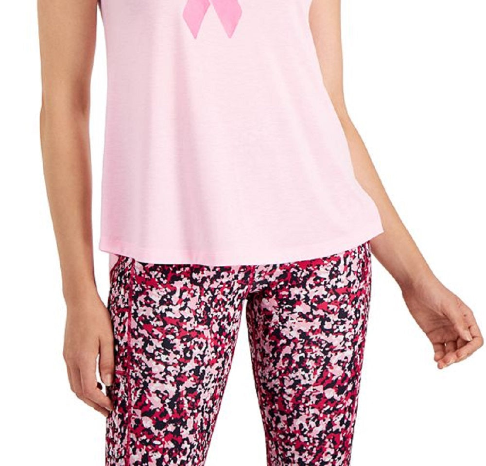 Camiseta feminina ID Ideology Performance Plus Love com estampa gráfica rosa tamanho 1X