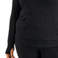 ID Ideology Moletom com capuz feminino plus size, preto, tamanho 2X