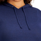 ID Ideology Moletom com capuz feminino de malha azul tamanho 2X