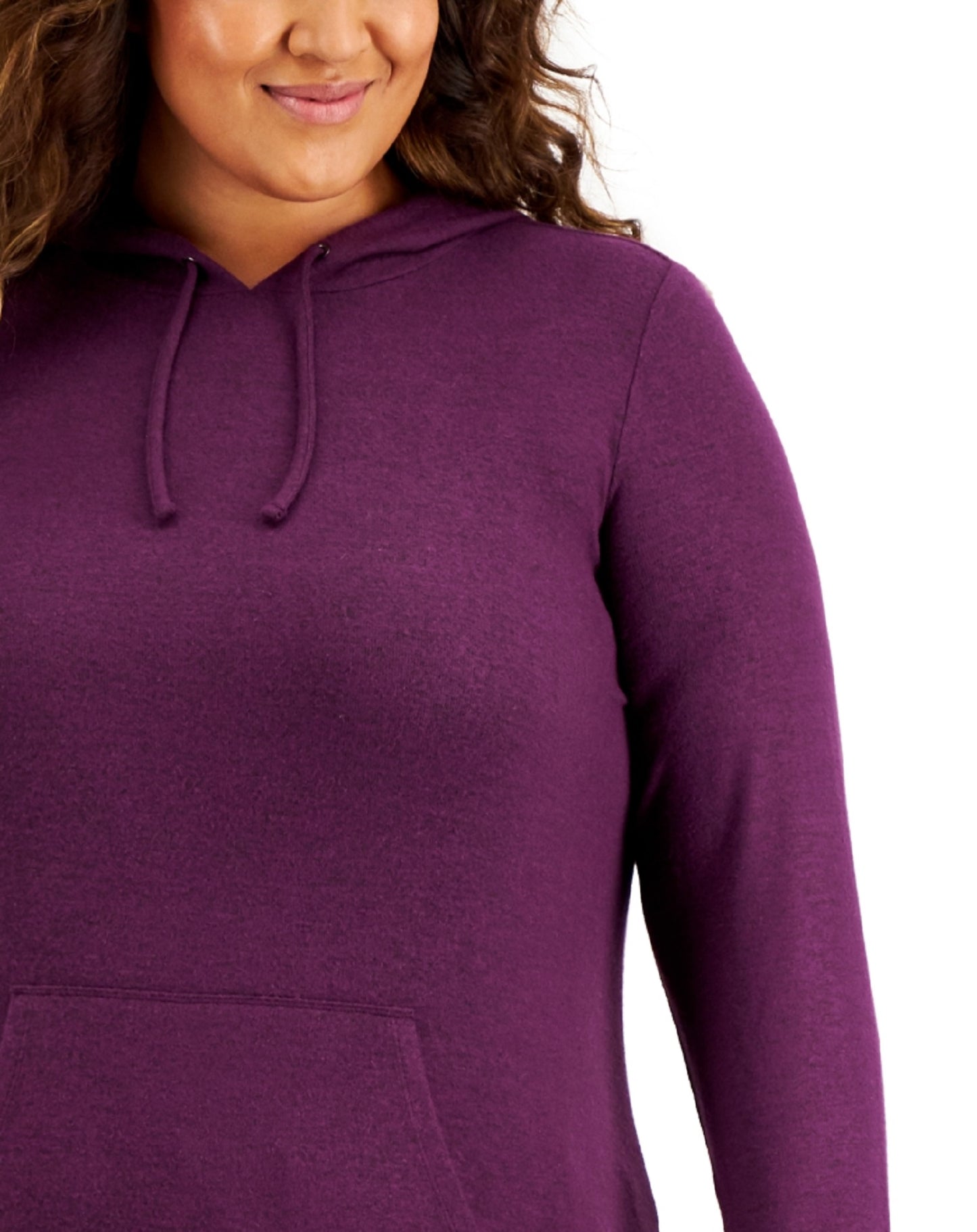 ID Ideology Moletom feminino de malha roxo tamanho 4X